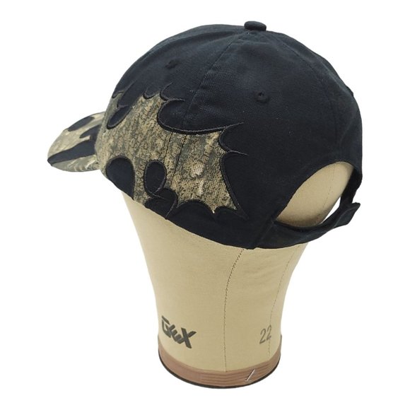 Green Fiber Black Camo Strapback Cap Trucker Baseball Hunter Farming Hat - Picture 11 of 13